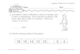 Math Warm-Up 254 for Gr. 1 & 2: Algebra, Patterns & Functions