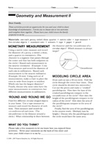 Geometry and Measurement II