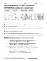 Life Science Test: Living Things and the Environment