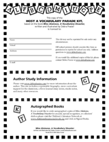 Host a Vocabulary Parade Activity Kit
